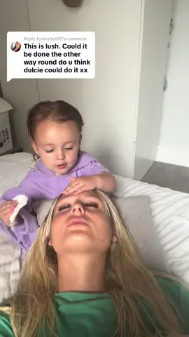 Replying to @kirstieh92  as soon as i stopped filming she asked to do it to mummy 🤣 #daughter #fyp #pamper #blessed 