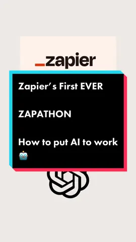 Get ready to multiply your impact with the power of Zapier and the magic of AI! Join us for Zapier’s first-ever Zapathon. This demo showcase will offer innovative ways you can use automation to put AI to work Date/Time: June 20th at 10AM PT/ 1PM ET Mark your calendars now! P.S. Already building an AI-powered workflow you’re pretty proud of? We want to see it! Use the hashtag #ZapYourAI when sharing your workflows for a chance to be featured on our socials! #chatgpt #ai #aiupdates #ainews #aitoolsforbusiness #aitips #aitipsandtricks #chatgpt4 #chatgpt3 #zapiertips #greenscreen 