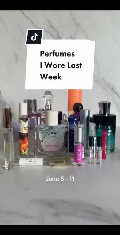 Perfumes I wore last week! #perfumeoftheday #perfumeoftheweek #fragranceoftheday #summerperfumes #mixbarperfume #arianagrandeperfume #skylarperfume #britneyspearsperfume #soldejaniero #lemondegourmand #libertinethemaker #andromedasmoonperfume #hollister #pearinc #angelnova 