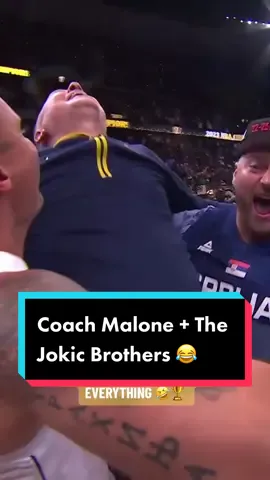 Replying to @NBA The pure joy on Coach Malone’s face!! 😂🙌 #NBA #NBAPlayoffs #NBAFinals #championship #champion #basketball #coach #funny 