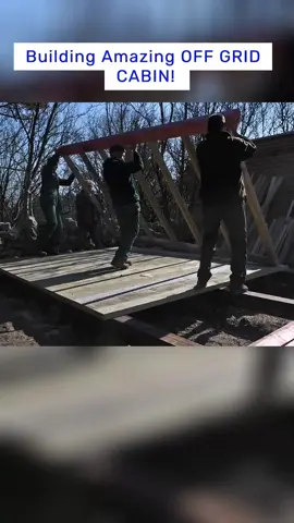 Building Amazing OFF GRID CABIN! #build  #house  #cabincrew  #cheap  #woodworking  #frame  #viral     #fyp    #foryourpage