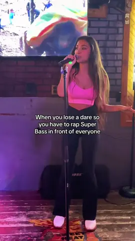 Imma singer not a rapper hahaha but this was so fun #superbass #singing #fyp #foryou #viral 