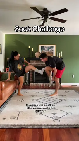 You know it was only a matter of time before one of us farted 😂 Ib: @Fatima Dedrickson #sockchallenge #couplestiktok #husbandwife #couple #couplechallenge #challenge #funny #trend #marriage #Relationship #wrestling #funny