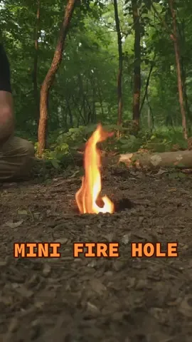 Making a rocket stove in the ground 🔥 #fyp #foryou #survival #bushcraft #Outdoors #campfire #rocketstove #outdoorcooking #camping #outdoorlife #campinglife #survivaltips 