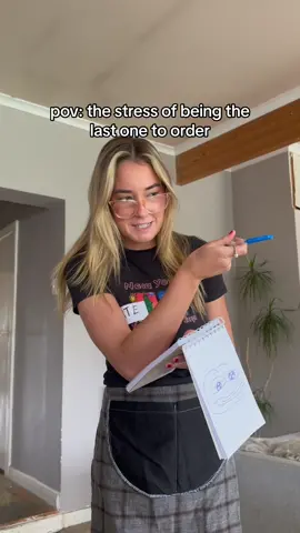 Too much time to overthink your order! #customerservice #hospitality #restaurant #cafe #coffee #breakfast #menu #twins #sisters #Siblings #pov #viral #BestFriends 