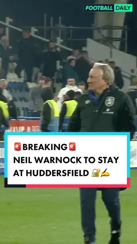 🚨| BREAKING: Manager Neil Warnock and Assistant Manager Ronnie Jepson will stay at Huddersfield for the upcoming 2023/24 Sky Bet Championship season. #breakingnews #huddersfieldtown #skybetchampionship #footballtiktok #neilwarnock 
