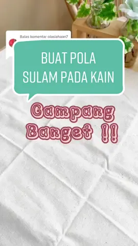 Membalas @olasiahaan7  @dmy771 cara buat pola sulam pada kain #embroidery #embroiderytutorial #DIY #fyp #embroideryartist #sulambenang #crossstitch 