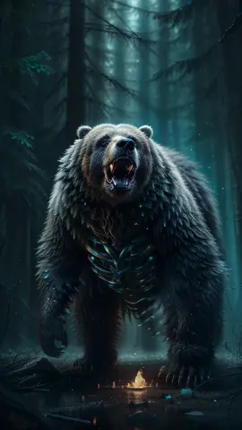 Creatures of the Forest 🌳 🐻 🐺 🦉  #animation #deforum #stablediffusion #bear #wolf #owl 