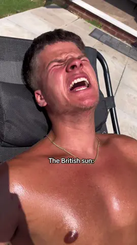 British sun just hits differently #uksummer #britishsun #couple #foryoupage #comedy #fyp #Summer #uksummer #uksun #viral 