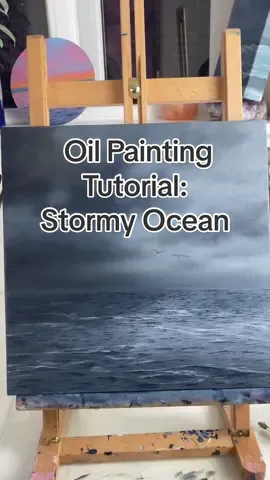 How to paint an ocean storm using oil paints #howtopaint #paintingtips #oilpaintingtips #paintingtutorial #paintinginspiration 