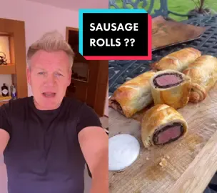 #duet with @Elburritomonster Wow ! The poshest #beefwellington sausage rolls ive seen ! #ramsayreacts 