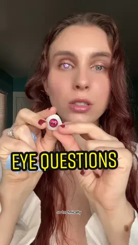 Did you know that I TECHNICALLY don’t have a prosthetic eye! -What I have is called something different 👁️❤️ what other questions do y’all have? #prostheticeye #oneeye #bodypositivity 