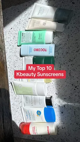 Top 10 Kbeauty Sunscreens #kbeauty #koreanskincare #koreansunscreen #beautyofjoseon #skin1004 #tocobo #benton #roundlab #viralkoreanskincare #viralsunscreen #sunscreen #spf #sunscreenrecommendation #sunscreeneveryday #skincare #skincaretips #sunprotection #summerskincare 