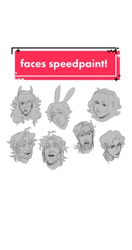 Replying to @Ghoste Kid   drew some faces so thought i’d share the speedpaint! hopefully this makes things a little more clear #digitalart #fyp #speedpaint #clipstudiopaint #originalcharacter #characterdesign #ocs #arttip #artadvice #samefacesyndrome 