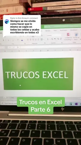 Replying to @Emi Amaya   @Jackie O | CEO Business Coach Trucos de excel parte 6 #negocios #finanzas #excel #trucosestudiantes #trucosenexcel #excelfacil #excelformulas #exceltutorial 
