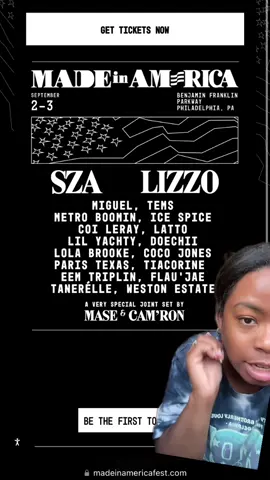 who’s going? #greenscreen #madeinamerica #miafest #musicfestival #sza #lizzo #rocnation #icespice #madeinamericafestival #philly #phillytiktok 