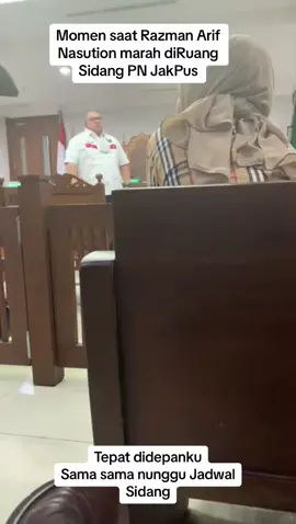 Razman Arif Nasution Marah Marah terhadap Lawyer dr. Richard diRuang Sidang PN JakPus