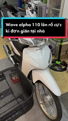 Wave alpha 110 lên rổ quá dễ dàng 👍 #wave #honda #trunghiemdochoixemay 