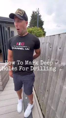 How To Mark Deep Holes For Drilling #homeimprovement #howto #how #DIY #doityourself #LifeHack #foryoupage #foryoupage 