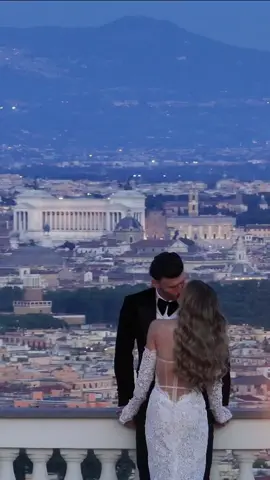 An unparalleled view of Rome #villamiani #dronevideo #luxurywedding #weddingplannner #luxuryweddingplanner #romewedding #italywedding 