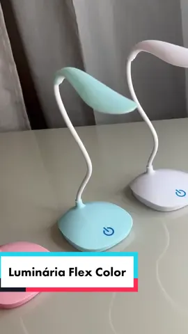 A luminária Flex Color é perfeita para auxiliar nos estudos! A partir de R$29,99 #foryou #luminaria #estudos #decor 