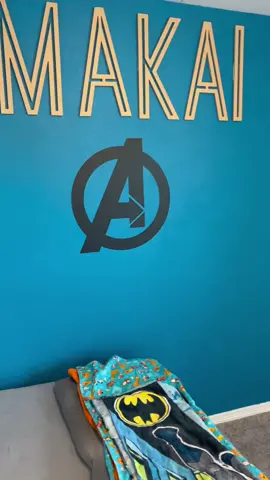 My Toddlers bedroom.  #toddlersbedroom #avengers #avengersroom #hulk #spiderman #captainamerica #captainmarvel #roommakeover #painting #superhero 