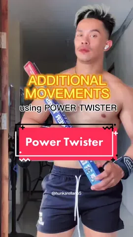 POWER TWISTER ADDITIONAL MOVEMENTS. Buy yours now. #powertwisterbarraflexible #powertwister #GymLife #gym #fitnesstips #exercises #exerciseathome #springbar #springbarresistance 