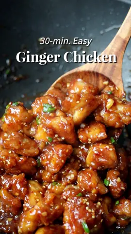 Ginger Chicken 📝 Recipe link in profile or google ‘christieathome ginger chicken’ #asianfood #foodtiktok #recipes #chicken #chinesefood 