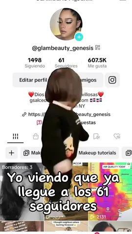 #NiñaBailando POR FIN LLEGUE A LOS 61 seguidores 🥳🥳🥳