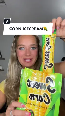 Would you try CORN icecream??🫣🌽😭 #cornicecream #weirdfoodcombos #sweetcornicecream #sweetcorn 