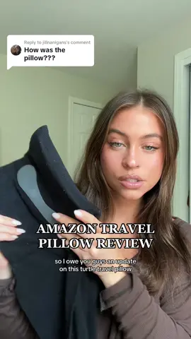 Replying to @jillnanigans here’s my full review of this Amazon travel pillow! In my ‘travel finds’ list on my storefront 🫶🏻 #amazontravelfinds #amazontravelmusthave #amazontravelpillow #trtlpillow #travelpillow #airplanepillow 