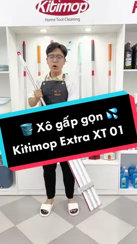 Xô gấp gọn thông minh Kitimop Extra XT01, thiết kế gấp gọn tinh tế, dung tích chứa lên đến 13 lít nước, chất liệu silicon chống va đập #moitruonglananh #xogapgon #xochuanuoc #xosilicon #xonuocgapgondanang #xonuoclaunhagapgon 