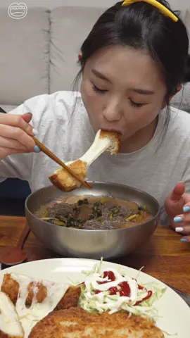 열무냉면에 돈까스는 말해뭐해~~ #칡냉면먹방#coldfood#돈까스먹방#coldnoodles#mukbang#cooking#tiktokfood
