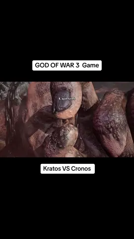 God Of War 3 Video Game, Kratos VS Cronos Boss Fight Scene, brutal game😵‍💫 #godofwar3 #videogame #gamescene 