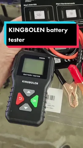 Today we test out the @Kingbolen_official  Kingbolen BM550 battery tester! Use page coupon to save 10% https://www.amazon.com/dp/B09TNFLNGL #fyp #foryou #productreview #tool #tools #Amazon #mechanic #aaronsgarage 