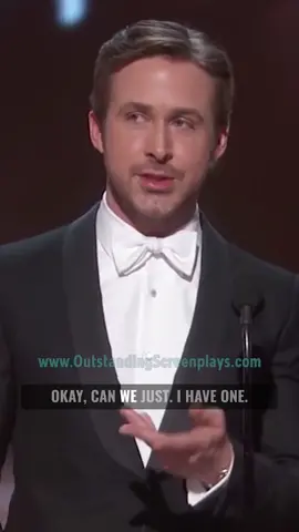 #RyanGosling and #RussellCrowe FIGHT when announcing Best Adapted Screenplay at the #Oscars 😅 #screenwriting #screenwriter #screenplay #fyp #shorts #author #filmtok #movies #film 