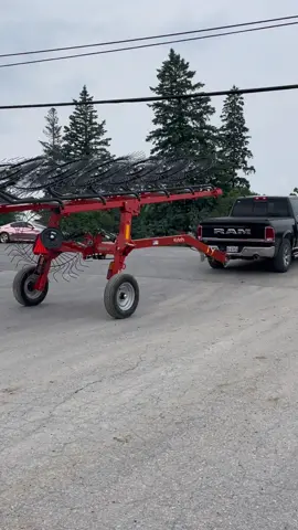 Said goodbye to this heavy duty 12 wheel KUBOTA Rake! Thanks for the busniess, Josh!  #hartingtonequipment #kubota #rake #new #dealership #farming #hayseason 