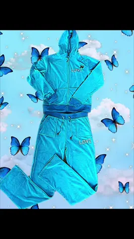 Blue butterfly 🦋 tracksuit 😍 its velour and has LØVË logo and blue butterfly 🦋💙 available now ! Sale still on use code SALE30 for 30% off and free “dad hat” with any purchase #newdropalert🚨 #aaroncarter #bluebutterfly #melaniemartin#Love#apparel 