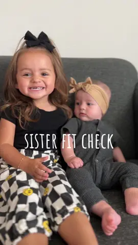 sissy fit check 🖤 #fitcheck #toddler #baby #littlesister #bigsister #Lifestyle #momof2 #girlmom 