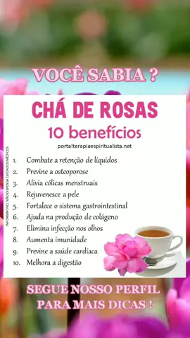 #saude #saudeebemestar #cha #rosas #natural #ervasmedicinais #vidasaudavel 