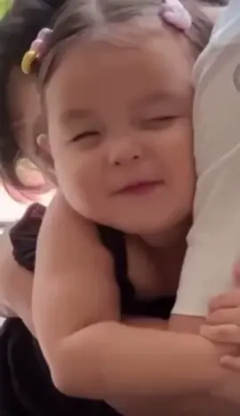 Baby girl  Cuddling in her father’arms #baby #cute #funny 