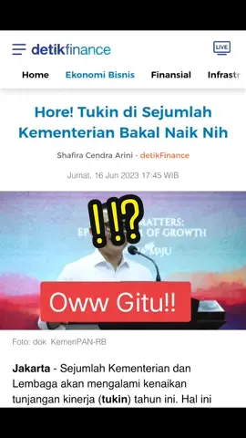 Katanya dihapus ini kok malah naik.. Hadehh #tukin #tunjangankinerja #pns #asn #tukindihapus #infopns #beritatiktok #gajipns #gaji13 #embrio88 