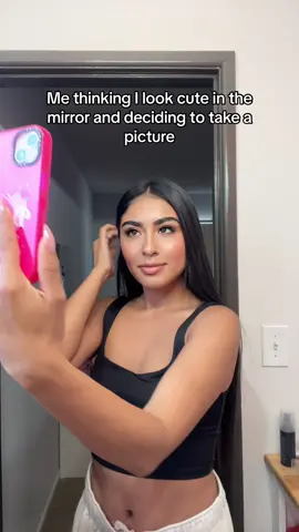 No matter how good i think i look in that mirror, the camera will ALWAYS humble me😭😭💀💀 #fyp #funny #relatable #girls 
