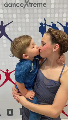 Hes a lover 😍 #babybrother #kisses #dancecompetition 