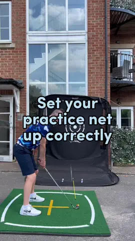 Make sure you set up your practice net correctly. If you have a @Spornia Golf UK net well done 😉 if you want to buy one and get 10% off use code ANDYLITTLE 😉 It’s important to have your net and mat lined up properly otherwise you could cause swing issues without realising it @Andy Little 🇬🇧 Top 50 Coach #golf #golflesson #golfcoaching #golfswing #golftips #golftok #USOpen 