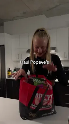 Haul de snacks protéinés Popeye’s #teampopeyes #popeyessupplements #quebec 