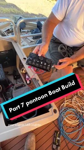 Replying to @wizard0257   Part 7 party barge pontoon boat build #pontoon #boat #lakelife #boatbuild #DIY #fyp @Amazon 