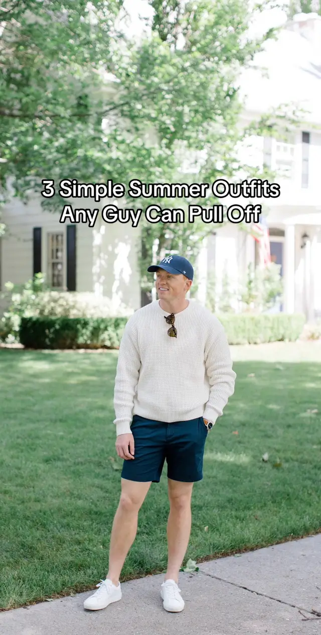 The weather is heating up! Need some summer outfit inspo? Keeping it super simple, and any guy could pull these off and look great! #mensfashion #mensstyle #mensstyleguide #mensfashiontips #mensfashionadvice #outfitideas #mensoutfitideas #OOTD #grwm 