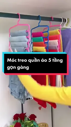 Móc treo quần áo 5 tầng #giadụngtiệních #reviewđồgiadụng #đồgiadụng #xuhuong #moctreoquanao 