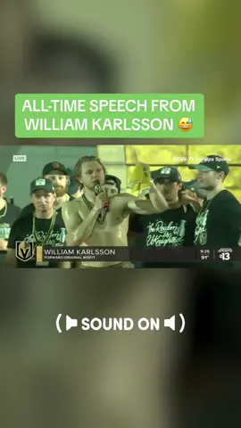 He didn’t want to give the mic up 😂 (🎥: KTNV-TV/Scripps Sports) #NHL #hockey #StanleyCup #Vegas #GoldenKnights #hockeytok 